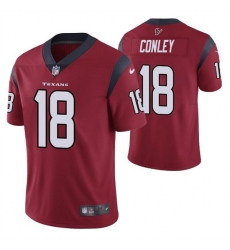 Men Houston Texans 18 Chris Conley Red Vapor Untouchable Limited Stitched Jersey Men Houston Texans 18 Chris Conley Red Vapor Untouchable Limited Stitched Jersey