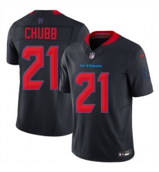 Men Houston Texans 21 Nick Chubb Navy 2nd Alternate 2025 F U S E Vapor Limited Stitched Football Jersey Men Houston Texans 21 Nick Chubb Navy 2nd Alternate 2025 F U S E Vapor Limited Stitched Football Jersey