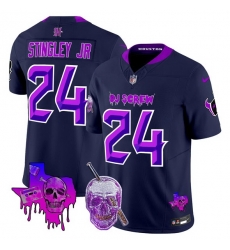 Men Houston Texans 24 Derek Stingley Jr Navy F U S E DJ Screw Vapor Limited Stitched Football Jersey Men Houston Texans 24 Derek Stingley Jr Navy F U S E DJ Screw Vapor Limited Stitched Football Jersey