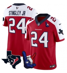 Men Houston Texans 24 Derek Stingley Jr Red White 2023 F U S E With Hand Sign Throwing Up The H Patch Vapor Untouchable Limited Stitched Football Jersey Men Houston Texans 24 Derek Stingley Jr Red White 2023 F U S E With Hand Sign Throwing Up The H Patch Vapor Untouchable Limited Stitched Football Jersey