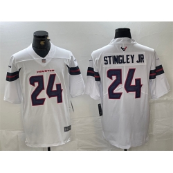 Men Houston Texans 24 Derek Stingley Jr  White Vapor Untouchable Stitched Football Jersey