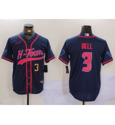 Men Houston Texans 3 Tank Dell Navy With Patch Cool Base Stitched Baseball Jersey 1 Men Houston Texans 3 Tank Dell Navy With Patch Cool Base Stitched Baseball Jersey 1