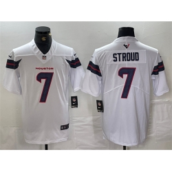 Men Houston Texans 7 C J  Stroud White Vapor Untouchable Stitched Football Jersey