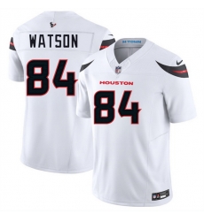 Men Houston Texans 84 Justin Watson White 2024 Vapor F U S E  Limited Stitched Jersey