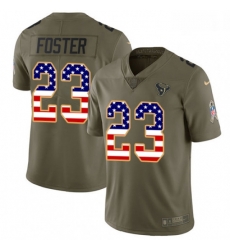 Men Nike Houston Texans 23 Arian Foster Limited OliveUSA Flag 2017 Salute to Service NFL Jersey Men Nike Houston Texans 23 Arian Foster Limited OliveUSA Flag 2017 Salute to Service NFL Jersey