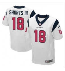 New Houston Texans 18# Cecil Shorts III White Men Stitched NFL Elite Jersey New Houston Texans 18# Cecil Shorts III White Men Stitched NFL Elite Jersey