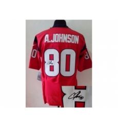 Nike Houston Texans 80 Andre Johnson red Elite signature NFL Jersey Nike Houston Texans 80 Andre Johnson red Elite signature NFL Jersey