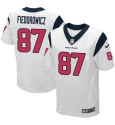 Nike Texans #87 C J Fiedorowicz White Mens Stitched NFL Elite Jersey Nike Texans #87 C J Fiedorowicz White Mens Stitched NFL Elite Jersey