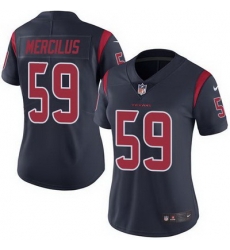 Nike Texans #59 Whitney Mercilus Navy Blue Womens Stitched NFL Limited Rush Jersey Nike Texans #59 Whitney Mercilus Navy Blue Womens Stitched NFL Limited Rush Jersey