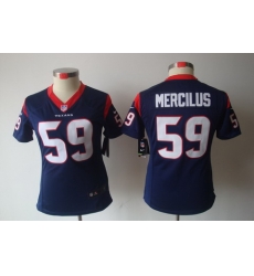 Nike Women Houston Texans #59 Whitney Mercilus Blue(Women Limited Jerseys) Nike Women Houston Texans #59 Whitney Mercilus Blue(Women Limited Jerseys)