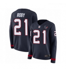 Womens Houston Texans 21 Bradley Roby Limited Navy Blue Therma Long Sleeve Football Jersey Womens Houston Texans 21 Bradley Roby Limited Navy Blue Therma Long Sleeve Football Jersey