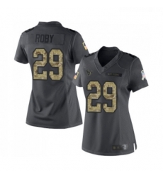 Womens Houston Texans 29 Bradley Roby Limited Black 2016 Salute to Service Football Jersey Womens Houston Texans 29 Bradley Roby Limited Black 2016 Salute to Service Football Jersey