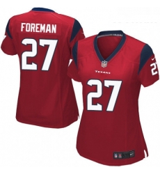 Womens Nike Houston Texans 27 DOnta Foreman Game Red Alternate NFL Jersey Womens Nike Houston Texans 27 DOnta Foreman Game Red Alternate NFL Jersey