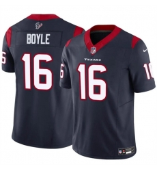 Youth Houston Texans 16 Tim Boyle Navy 2024 Vapor F U S E Limited Stitched Football Jersey Youth Houston Texans 16 Tim Boyle Navy 2024 Vapor F U S E Limited Stitched Football Jersey