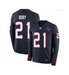 Youth Houston Texans 21 Bradley Roby Limited Navy Blue Therma Long Sleeve Football Jersey Youth Houston Texans 21 Bradley Roby Limited Navy Blue Therma Long Sleeve Football Jersey