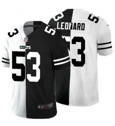 Indianapolis Colts 53 Darius Leonard Men Black V White Peace Split Nike Vapor Untouchable Limited NFL Jersey Indianapolis Colts 53 Darius Leonard Men Black V White Peace Split Nike Vapor Untouchable Limited NFL Jersey
