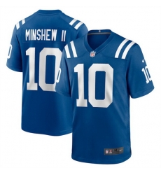Men Indianapolis Colts 10 Gardner Minshew Blue Stitched Football Game Jersey Men Indianapolis Colts 10 Gardner Minshew Blue Stitched Football Game Jersey