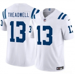 Men Indianapolis Colts 13 Laquon Treadwell White 2025 F U S E  Vapor Limited Stitched Football Jersey
