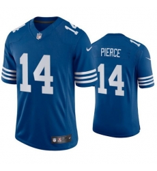 Men Indianapolis Colts 14 Alec Pierce New Blue Stitched Football Jersey Men Indianapolis Colts 14 Alec Pierce New Blue Stitched Football Jersey