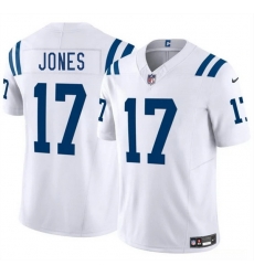 Men Indianapolis Colts 17 Daniel Jones White 2025 F U S E  Vapor Limited Stitched Football Jersey