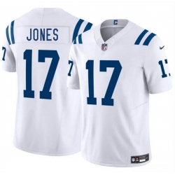 Men Indianapolis Colts 17 Daniel Jones White 2025 F U S E  Vapor Limited Stitched Football Jersey