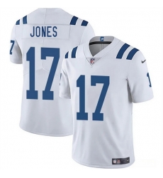 Men Indianapolis Colts 17 Daniel Jones White 2025 Vapor Limited Stitched Football Jersey