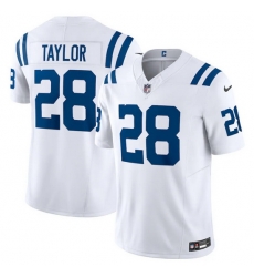 Men Indianapolis Colts 28 Jonathan Taylor White 2023 F U S E Vapor Untouchable Stitched Football Jersey Men Indianapolis Colts 28 Jonathan Taylor White 2023 F U S E Vapor Untouchable Stitched Football Jersey