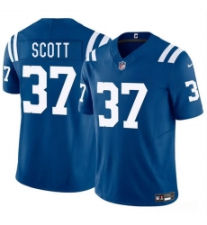 Men Indianapolis Colts 37 Daniel Scott Blue 2025 F U S E Vapor Limited Stitched Football Jersey Men Indianapolis Colts 37 Daniel Scott Blue 2025 F U S E Vapor Limited Stitched Football Jersey