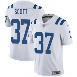 Men Indianapolis Colts 37 Daniel Scott White 2025 Vapor Limited Stitched Football Jersey