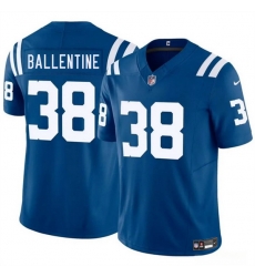 Men Indianapolis Colts 38 Corey Ballentine Blue 2025 F U S E  Vapor Limited Stitched Football Jersey