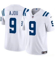 Men Indianapolis Colts 9 Ajou Ajou White 2025 F U S E  Vapor Limited Stitched Football Jersey