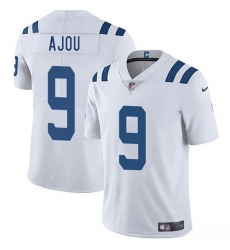 Men Indianapolis Colts 9 Ajou Ajou White 2025 Vapor Limited Stitched Football Jersey