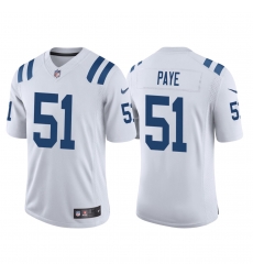 Men Indianapolis Colts Kwity Paye 51 White 2021 Vapor Untouchable Limited Stitched NFL Jersey Men Indianapolis Colts Kwity Paye 51 White 2021 Vapor Untouchable Limited Stitched NFL Jersey