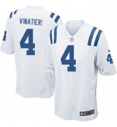 Men Nike Indianapolis Colts 4 Adam Vinatieri Game White NFL Jersey Men Nike Indianapolis Colts 4 Adam Vinatieri Game White NFL Jersey