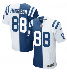 Men Nike Indianapolis Colts 88 Marvin Harrison Elite Royal BlueWhite Split Fashion NFL Jersey Men Nike Indianapolis Colts 88 Marvin Harrison Elite Royal BlueWhite Split Fashion NFL Jersey