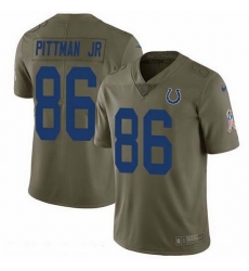 Nike Colts 86 Michael Pittman Jr Olive Men Stitched NFL Limited 2017 Salute To Service Jersey Nike Colts 86 Michael Pittman Jr Olive Men Stitched NFL Limited 2017 Salute To Service Jersey