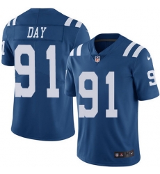 Nike Colts 91 Sheldon Day Royal Blue Men Stitched NFL Limited Rush Jersey Nike Colts 91 Sheldon Day Royal Blue Men Stitched NFL Limited Rush Jersey