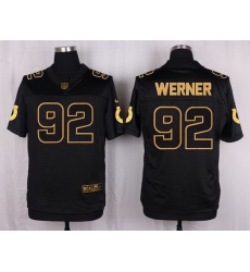 Nike Colts #92 Bjoern Werner Black Mens Stitched NFL Elite Pro Line Gold Collection Jersey Nike Colts #92 Bjoern Werner Black Mens Stitched NFL Elite Pro Line Gold Collection Jersey