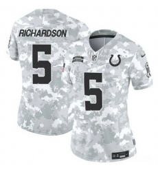 Women Indianapolis Colts 5 Anthony Richardson 2024 F U S E Arctic Camo Salute To Service Limited Stitched Jersey Women Indianapolis Colts 5 Anthony Richardson 2024 F U S E Arctic Camo Salute To Service Limited Stitched Jersey