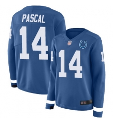 Women Zach Pascal Limited Jersey 14 Football Indianapolis Colts Blue Therma Lon Women Zach Pascal Limited Jersey 14 Football Indianapolis Colts Blue Therma Lon