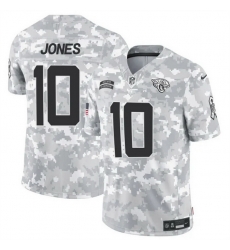 Men Jacksonville Jaguars 10 Mac Jones 2024 F U S E Arctic Camo Salute To Service Limited Stitched Football Jersey Men Jacksonville Jaguars 10 Mac Jones 2024 F U S E Arctic Camo Salute To Service Limited Stitched Football Jersey