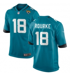 Men Jacksonville Jaguars 18 Nathan Rourke Teal Stitched Game Jersey Men Jacksonville Jaguars 18 Nathan Rourke Teal Stitched Game Jersey