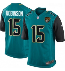 Men Nike Jacksonville Jaguars 15 Allen Robinson Game Teal Green Team Color NFL Jersey Men Nike Jacksonville Jaguars 15 Allen Robinson Game Teal Green Team Color NFL Jersey