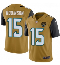 Men Nike Jacksonville Jaguars 15 Allen Robinson Limited Gold Rush Vapor Untouchable NFL Jersey Men Nike Jacksonville Jaguars 15 Allen Robinson Limited Gold Rush Vapor Untouchable NFL Jersey