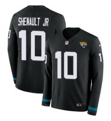 Nike Jaguars 10 Laviska Shenault Jr Black Team Color Men Stitched NFL Limited Therma Long Sleeve Jersey Nike Jaguars 10 Laviska Shenault Jr Black Team Color Men Stitched NFL Limited Therma Long Sleeve Jersey