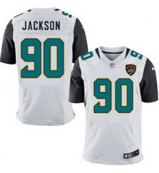 Nike Jaguars #90 Malik Jackson White Mens Stitched NFL Elite Jersey Nike Jaguars #90 Malik Jackson White Mens Stitched NFL Elite Jersey
