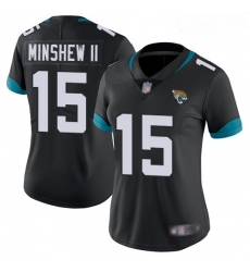 Jaguars #15 Gardner Minshew II Black Team Color Women Stitched Football Vapor Untouchable Limited Jersey Jaguars #15 Gardner Minshew II Black Team Color Women Stitched Football Vapor Untouchable Limited Jersey