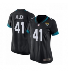 Womens Jacksonville Jaguars 41 Josh Allen Game Black Team Color Football Jersey Womens Jacksonville Jaguars 41 Josh Allen Game Black Team Color Football Jersey