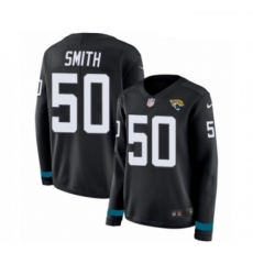 Womens Nike Jacksonville Jaguars 50 Telvin Smith Limited Black Therma Long Sleeve NFL Jersey Womens Nike Jacksonville Jaguars 50 Telvin Smith Limited Black Therma Long Sleeve NFL Jersey