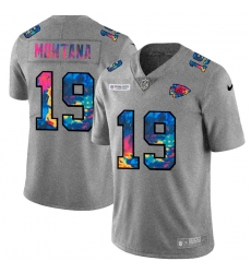 Kansas City Chiefs 19 Joe Montana Men Nike Multi Color 2020 NFL Crucial Catch NFL Jersey Greyheather Kansas City Chiefs 19 Joe Montana Men Nike Multi Color 2020 NFL Crucial Catch NFL Jersey Greyheather